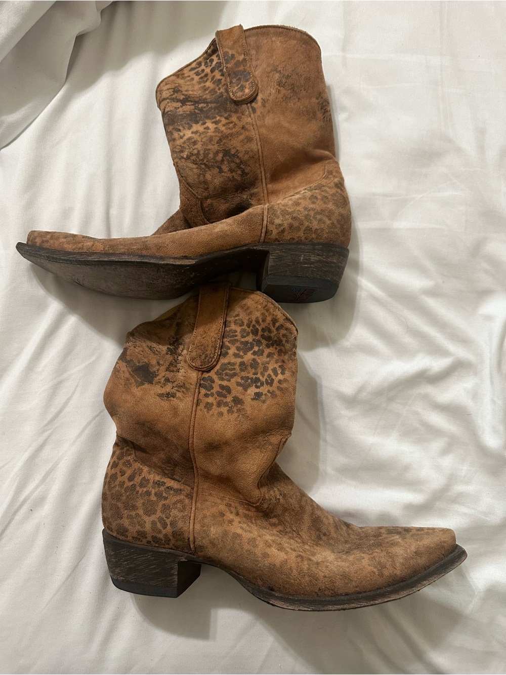 Old Gringo Tan Brown Leopard-Accent -Western Boots